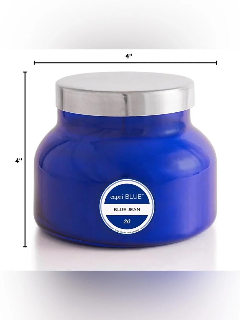 Scented Candles Blue Jean - Soy Candle Wax Blend - Jar Candles  (19 oz) - Picture 6 of 7